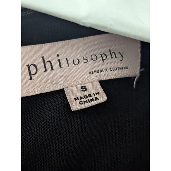 Women's Philosophy Black Dress Size S - Picture 4 of 8